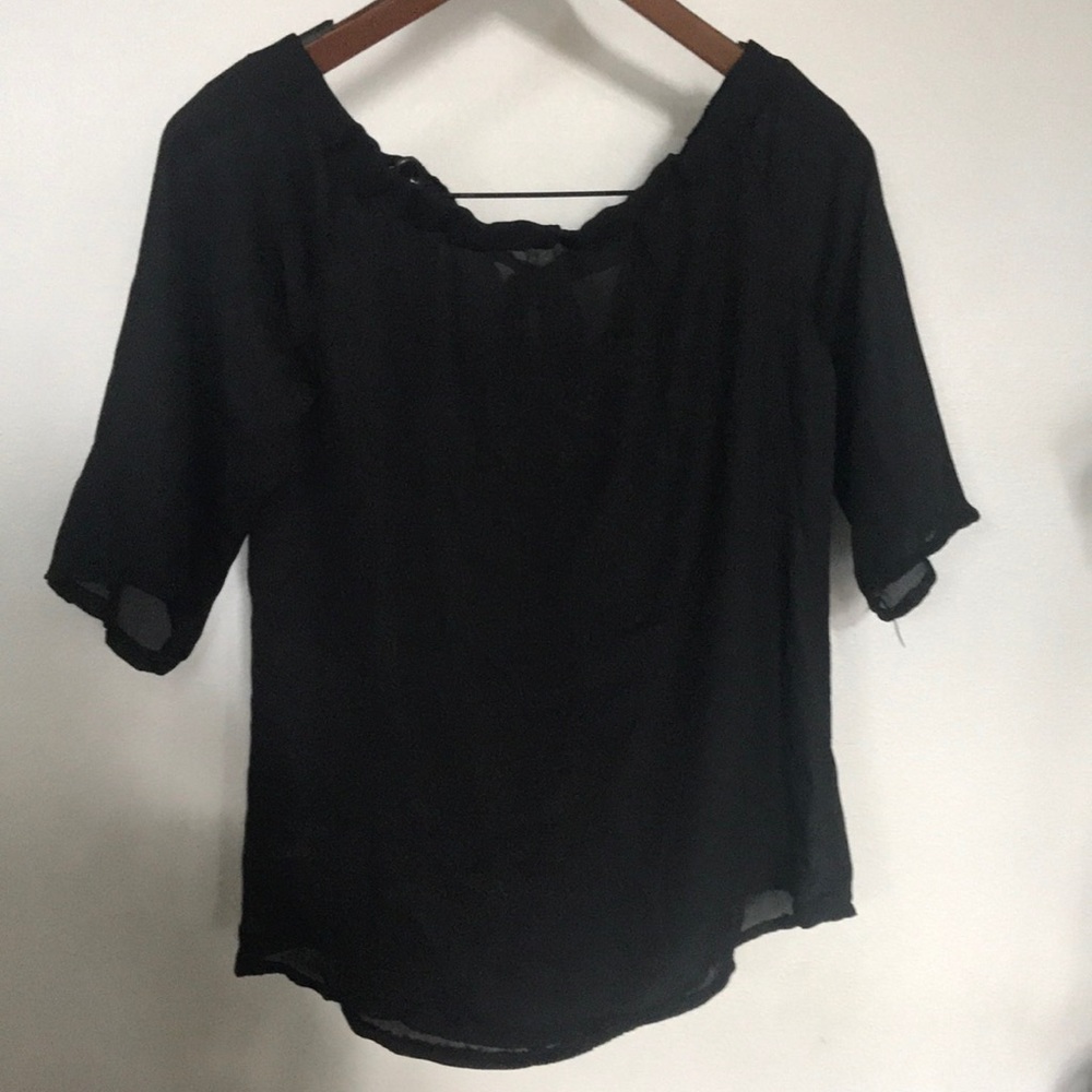 Sheer Black Blouse